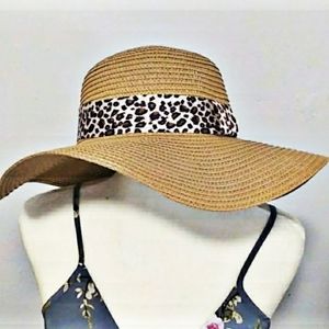 Floppy Hat with Animal print Strap